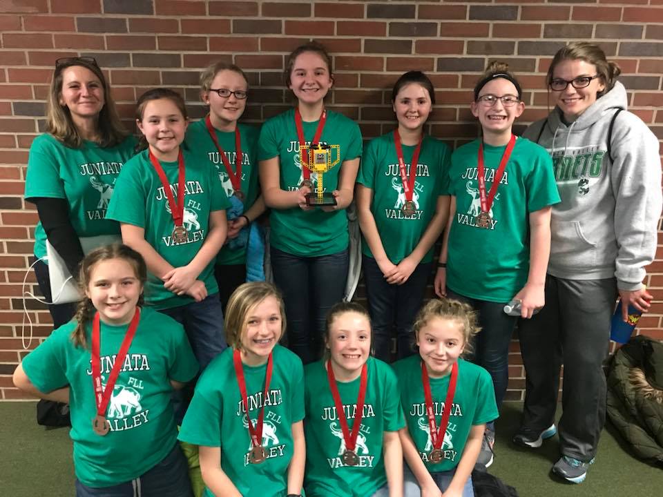 Juniata Valley students earn FIRST Lego League Inspiration Award Great PA Schools