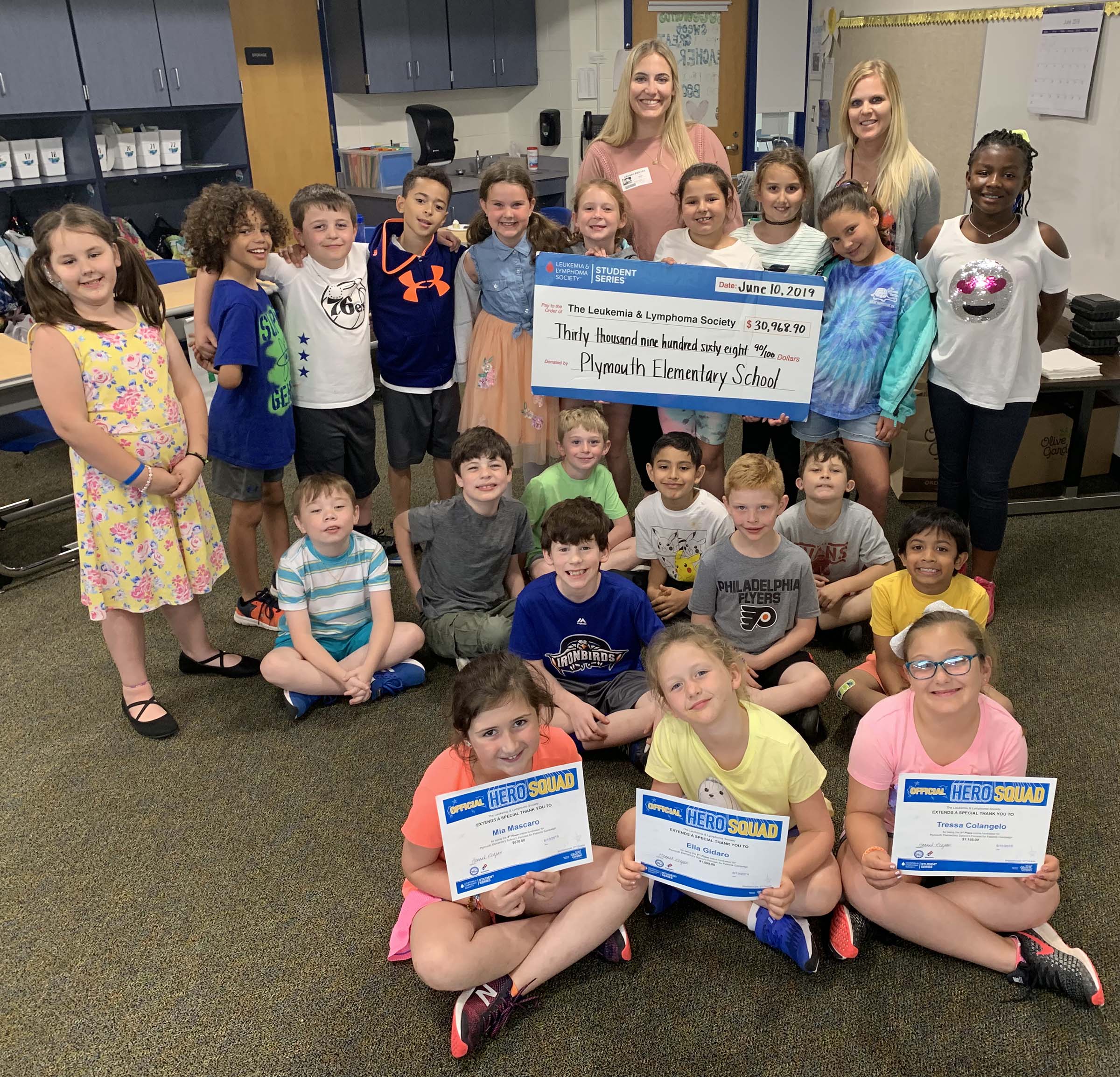 Plymouth Elementary 1 in nation for raising money for Leukemia and