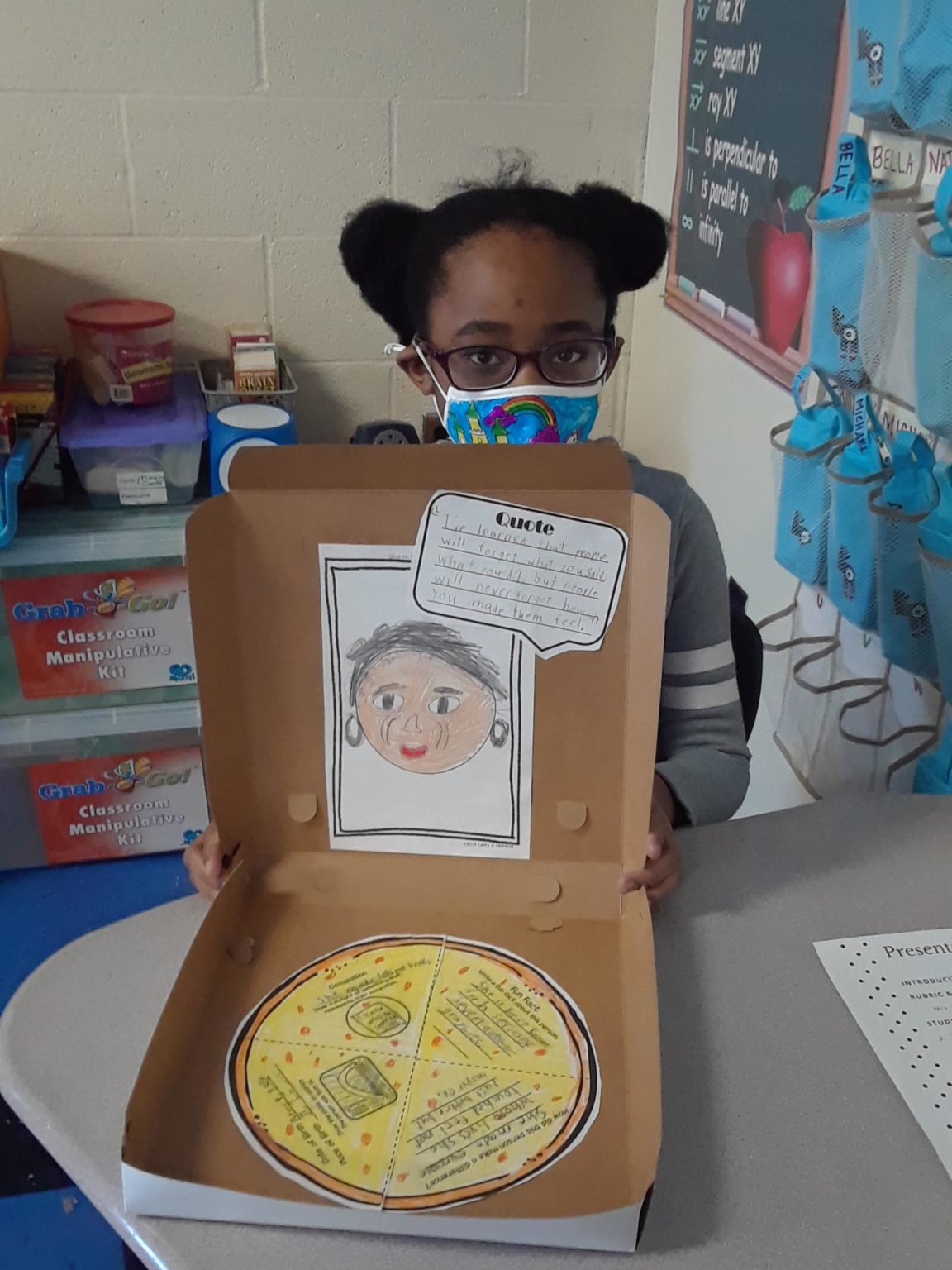 Pizza boxes and paper quilts? How Washington Elementary kids learn